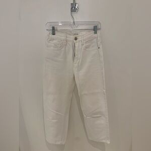 Frame Denim Le Jane Crop Pant White